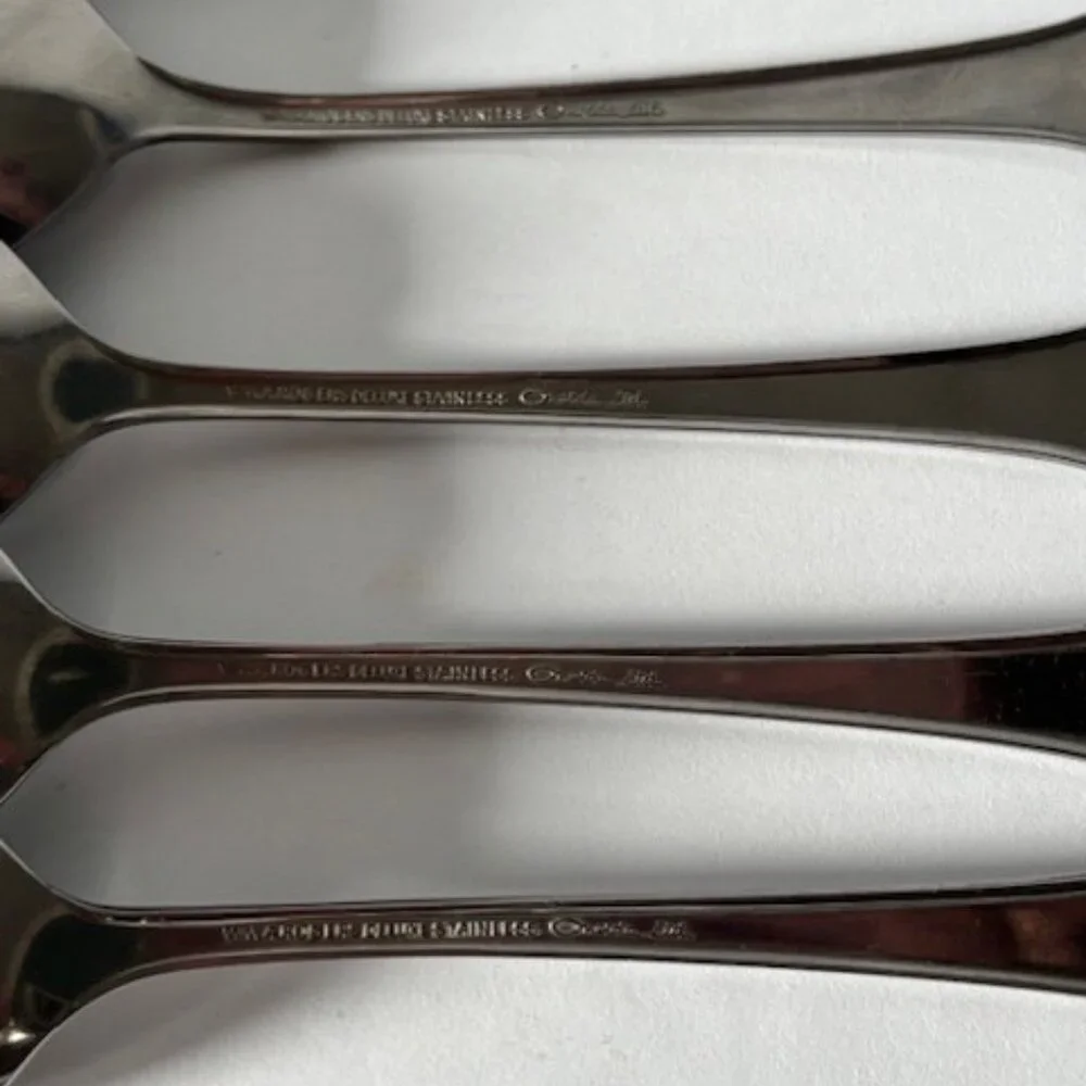 Oneida WM A Rogers Deluxe Tablespoons SUMMER MIST/AUTUMN GLOW Stainless Set Of 4